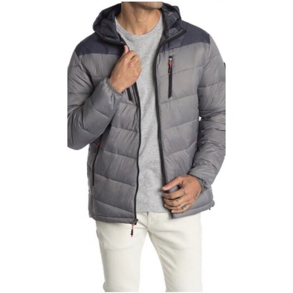Marc New York Other - NWT Hawke & Co. HAWK  Men's Quilted Zip Front Hooded Puffer Jacket, US L